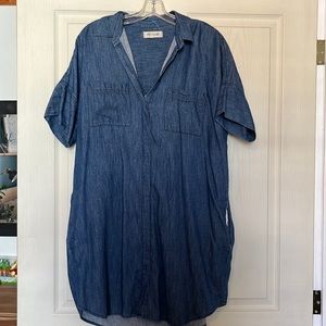 MADEWELL denim dress with pockets
